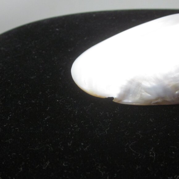 Vintage Shell Belt Clip Buckle Oval - Picture 3 of 5